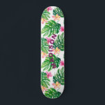 Modern Girly-Personlig för tropisk Blommigt Mini Skateboard Bräda 18,5 Cm<br><div class="desc">Den tropiska Blommigten Skateboard Modern Girly Personlig Skateboard har en modern,  färgstark,  tropisk blommigt med personlig namn i det moderna lila skriptet. Anpassa genom att redigera texten i textrutan. Designad av ©Evco Studio www.zazzle.com/store/evcostudio</div>