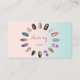 Modern Girly Professionell,Nagel Visitkort