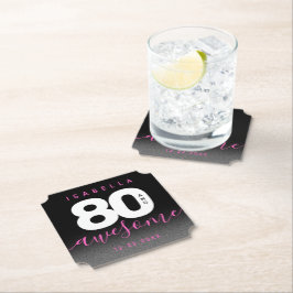 Modern Girly Rosa 80 och Fantastisk Underlägg Papper