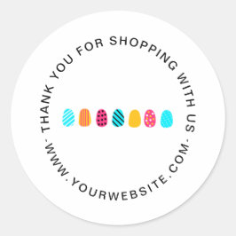 Modern Girly Rosa Teal Nail Salon Runt Klistermärke