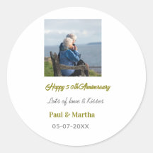 Modern glad 50-årsjubileum lägg till namn datum fo