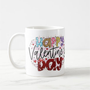Modern Glad Alla hjärtans dag Kaffemugg