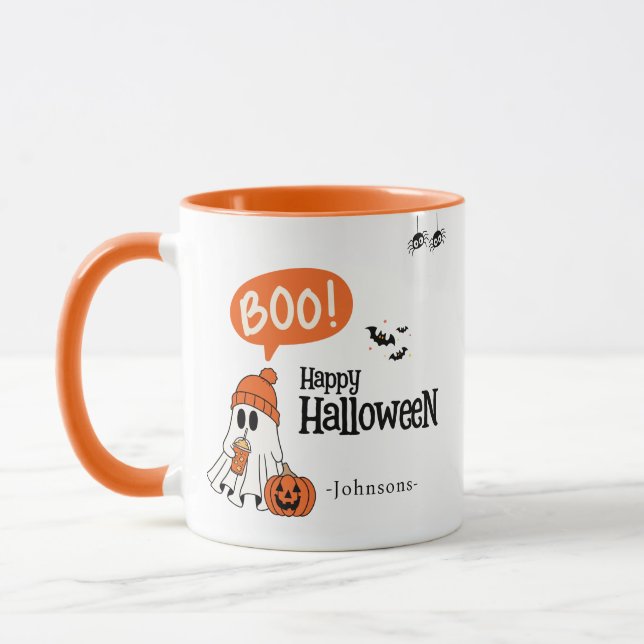 Modern Glad Halloween Mugg (Vänster)