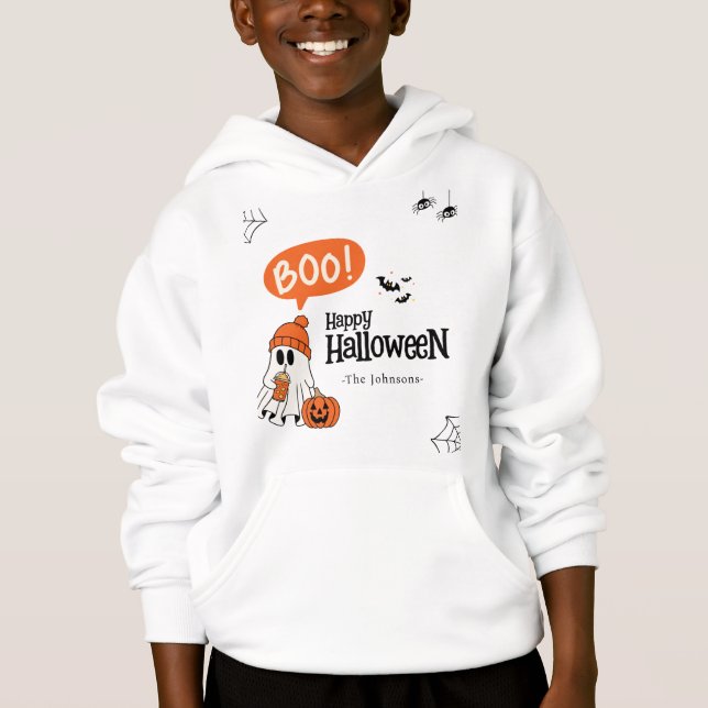 Modern Glad Halloween T Shirt (Framsida)