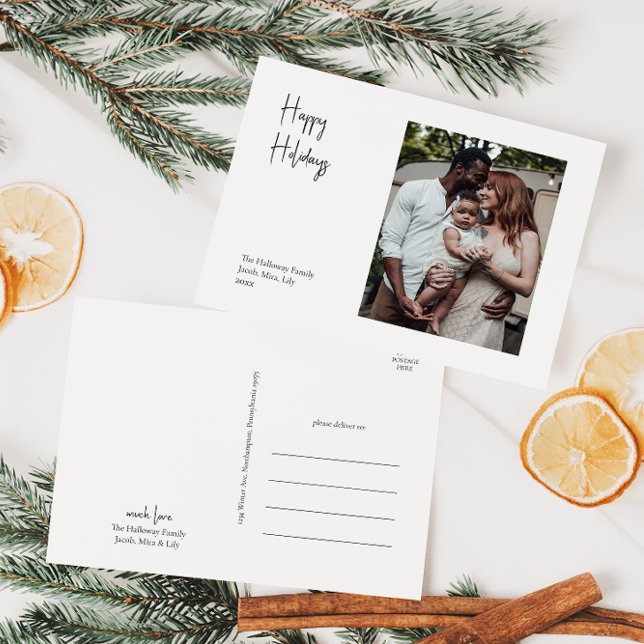 Modern Glad helg - ett enda foto Vykort (Skapare uppladdad)