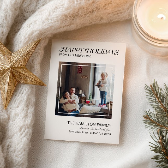 Modern Glad helg Flytta Announcement Photo (Skapare uppladdad)