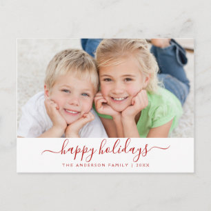 Modern Glad helg-julfotokort Helg Vykort