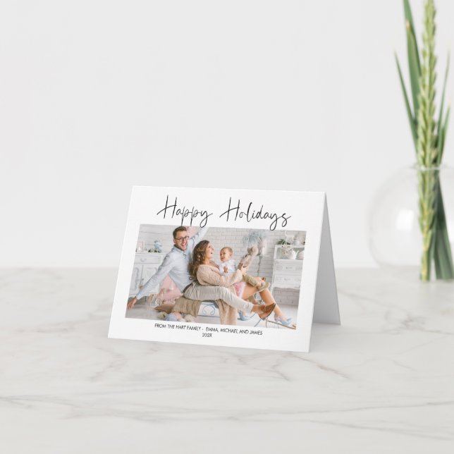 Modern Glad helg-jullkort Kort (Framsida)