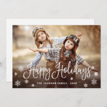 Modern Glad helg PHOTO-jul Hälsning