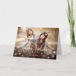 Modern Glad helg PHOTO-jul Hälsning Kort