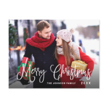 Modern Glad helg PHOTO-jul Hälsning