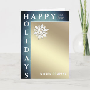 Modern glad helg snowflake Company Helgdag