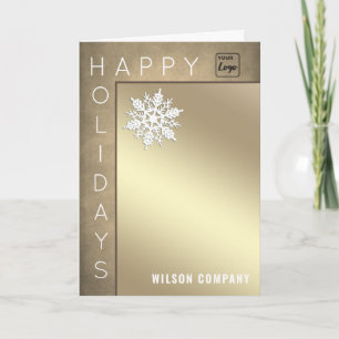 Modern glad helg snowflake Company Helgdag