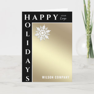 Modern glad helg snowflake Company Helgdag