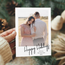 Modern Glad Jul Enkel Skript Foto