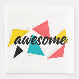 Modern, glad och trendig stadsplanering för "Fanta Pappersservett