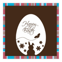 Modern Glad påsk Egg Chocolate Brown