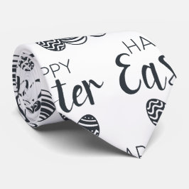 Modern Glad påsk Eggs Black White Cute Slips