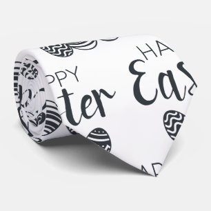Modern Glad påsk Eggs Black White Cute Slips