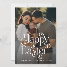 Modern Glad påsk-fotokort för Helgdag