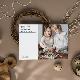 Modern Glad påsk med foto Vykort