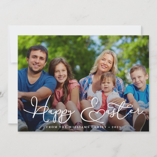 Modern Glad påsk Photo Julkort (Framsida)