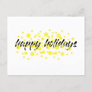 Modern, glad, roligt grafik "Glad helg" Helg Vykort