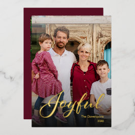Modern Glad Skrift Familjefoto