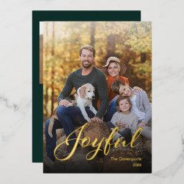 Modern Glad Skrift Familjefoto