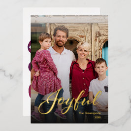 Modern Glad Skrift Familjefoto och Slingram