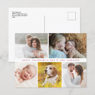 Modern Glad valentins Anpassningsbar-familj Foton Helg Vykort