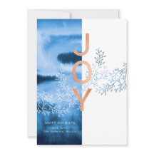 Modern glädje för blåttvattenfärgjul