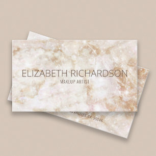 Modern Glam Chic Elegant Luxury White Neutralt Visitkort