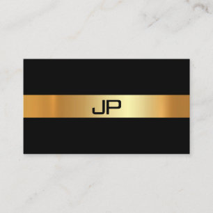 Modern Glam Guld Light Elegant Plain Luxury Chic Visitkort