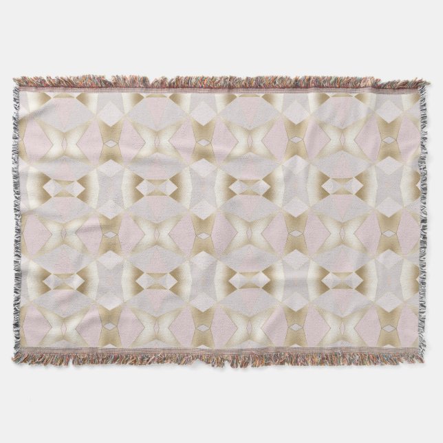 Modern Glam Rosa Guld Kaleidoscope Geometric Filt (Framsidan)