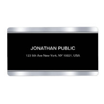 Modern Glamor Black Silver Elegant-mall