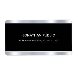 Modern Glamor Black Silver Elegant-mall Fraktsedel