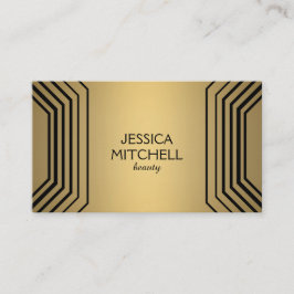 Modern glamor i Guld Beauty, Makeup, Boutique Visitkort