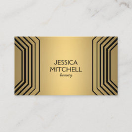 Modern glamor i Guld Beauty, Makeup, Boutique Visitkort