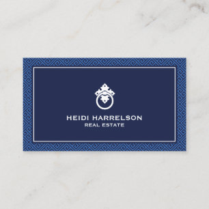 Modern Glamor Realtor, Real Gods Blue Visitkort