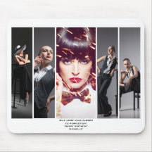 Modern Glamor Retro Stil Portfolio Photo Collage