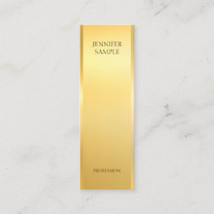 Modern glamoral Faux Guld-Elegant-mall Mini Visitkort