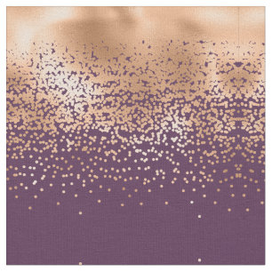 Modern glamoral Guld Lila Polka-punktgradient Tyg