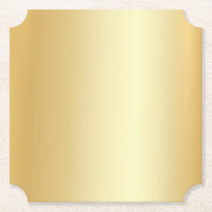 Modern Glampa för Faux-Guld-tom Elegant Underlägg Papper