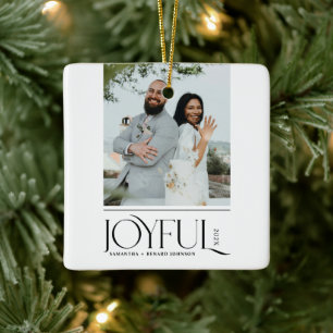 Modern Glatt, gift, God jul Julgransprydnad Keramik