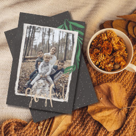 Modern Glatt jul och foto Julkort