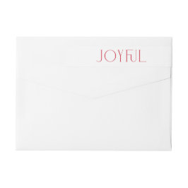 Modern Glatt Red Typography-Helgdag Etikettband