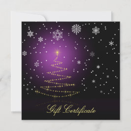 Modern Gleamy Julgran Gift Certificate