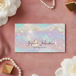 Modern Glitter Business Card Visitkort