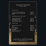 Modern Glitter Drop Guld Schwarz Flygblad<br><div class="desc">Modern,  Glitter Stil i Guld och Schwarz. Es wird keine echte Folie/Glitter verwendet. Es's ein Fotodruck. Editiere är i Minuten. Über " weiteres personalisieren" kannst du die Schriftverk ße,  Farbe und Position individuell verändern.</div>